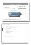 ARCHOS FM Remote Control Manuel d`utilisation