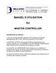 MANUEL D`UTILISATION DU MASTER CONTROLLER