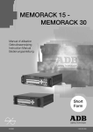 MEMORACK 15 - MEMORACK 30 - ADB Lighting Technologies