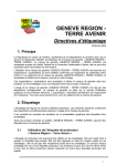 GENEVE REGION - TERRE AVENIR Directives d`étiquetage