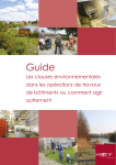 Les clauses environnementales dans les opérations de travaux de