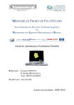 MEMOIRE DE PROJET DE FIN D`ETUDES Guide de