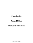 Plage braille Focus 14 Blue