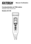 Manuel d`utilisation Conductimètre et TDS mètre