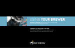 USING YOUR BREWER