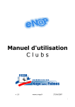 Manuel d`utilisation Clubs - Commission Nationale Nage Avec palmes