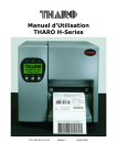 Manuel d`Utilisation THARO H-Series