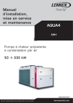 Manuel d`installation, mise en service et maintenance