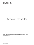 Manuel technique - Télécommande RM-IP10
