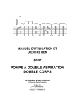 pour POMPE À DOUBLE ASPIRATION DOUBLE CORPS