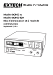 MANUEL D`UTILISATION Modèle DCP60 et Modèle DCP60