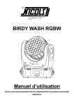 BIRDY WASH RGBW Manuel d`utilisation