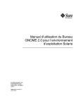 Manuel d`utilisation du Bureau GNOME 2.0 pour l`environnement d