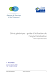 Osiris générique : guide d`utilisation de l`onglet Réalisation