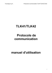 TLK41/TLK42 Protocole de communication manuel d`utilisation