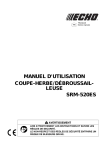 MANUEL D`UTILISATION COUPE-HERBE/DÉBROUSSAIL