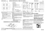 NOTICE D`EMPLOI DE LA TABLE DE CUISSON Destinations