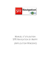 manuel d`utilisation sfr navigation by mappy (application windows)