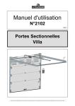 2102 Manuel d`utilisation Portes sectionnelles villa