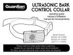 Ultrasonic Bark control collar