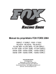 Manuel du propriétaire FOX FORX 2004