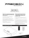 ENCORE 5 - Precision Acoustics