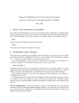 Manuel d`utilisation de l`environnement Linux - LabUnix