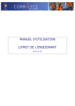 MANUEL D`UTILISATION LIVRET DE L`ENSEIGNANT