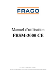 FRSM-3000 CE - Fraco Products Ltd