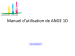 Manuel d`utilisation de ANGE 1D