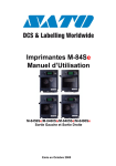 Imprimantes M-84Se Manuel d`Utilisation