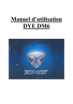 Manuel d`utilisation DYE DM6