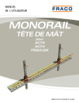 Guide d`utilisation – Monorail Tête de Mât