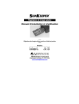 SunKeeper Operator`s Manual