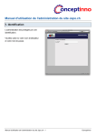 Manuel d`utilisation de l`administration du site Japo.ch 1. Identification