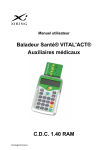 Utilisation du Vital`Act - Auxiliaires médicaux