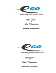 eGO Cycle 2 • Helio Véloscooter Manuel d`utilisation eGO Cycle 2