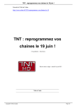 TNT : reprogrammez vos chaines le 19 juin !