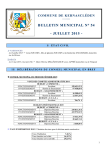 BULLETIN MUNICIPAL N° 54 - JUILLET 2015 -