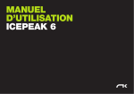 MANUEL D`UTILISATION ICEPEAK 6