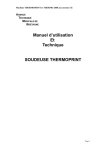 Manuel d`utilisation Et Technique SOUDEUSE THERMOPRINT