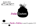 Atelier Couture - Ateliers d`écologie pratique