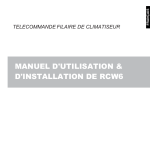 MANUEL D`UTILISATION & D`INSTALLATION DE RCW6