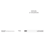 MANUEL D`UTILISATION LCD-6OO