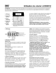 Utilisation du clavier LCD5501Z