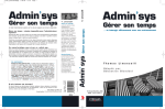 Admin sys Gérer son temps