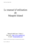 Le manuel d`utilisation de Maupiti Island