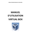 MANUEL D`UTILISATION VIRTUAL BOX