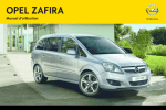 Zafira Manuel d`utilisation