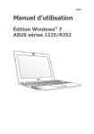 Manuel d`utilisation Édition Windows® 7 ASUS séries 1225/R252